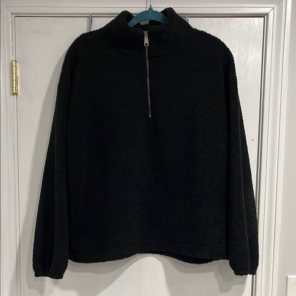 LOFT Sherpa Zip Sweatshirt